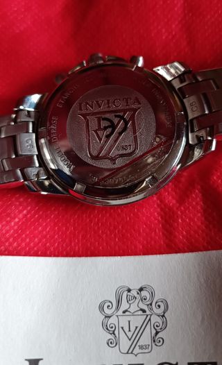 Orologio Invicta Cronografo Rosso Argento