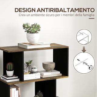 Scaffale Libreria a 5 Ripiani, Mobile Libreria Mod