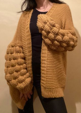 Cárdigan tejido acrílico hecho en Italia