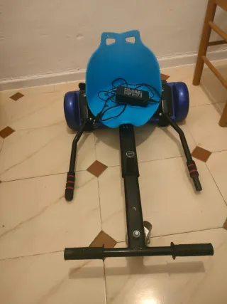 Hoverboard con asiento azul