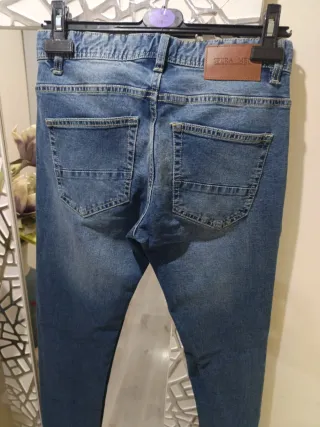 Pantalón vaquero Pull&Bear azul Talla M