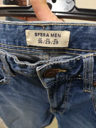 Pantalón vaquero Pull&Bear azul Talla M