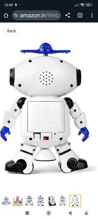 Robot bailarín con luces y música