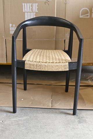 Sedia Ydalia legno massello rattan