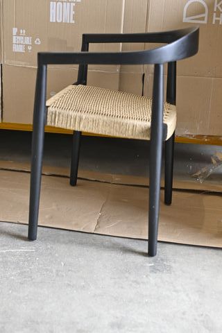 Sedia Ydalia legno massello rattan