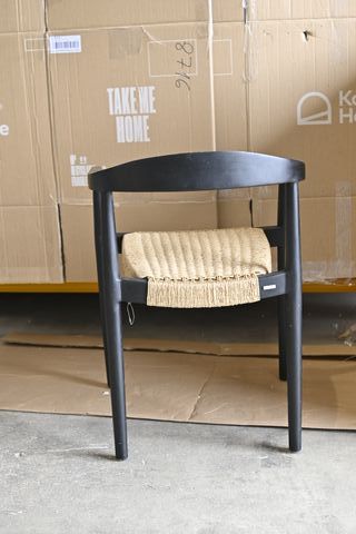 Sedia Ydalia legno massello rattan