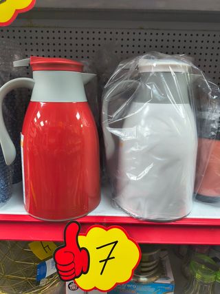 Termo Jarra Roja y Gris