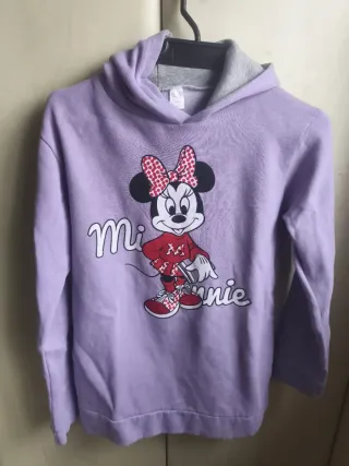 Sudadera niña Minnie Mouse Morada