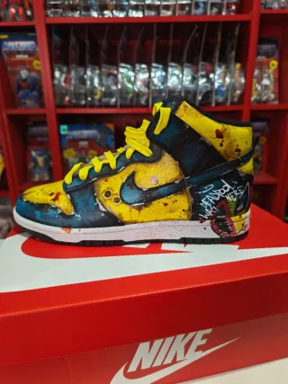 Nike Dunk High Custom Deadpool