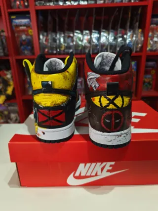 Nike Dunk High Custom Deadpool