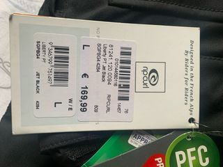 Pantalón de esquí negro Rip curl