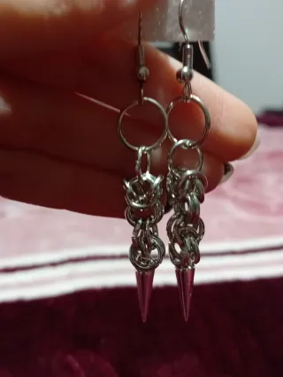 Brincos Punk Alternativos Prata