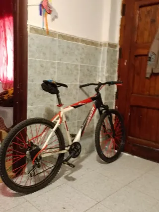 Bicicleta Montaña Roja y Negra