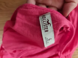 Camiseta tirantes Hollister amplia rosa