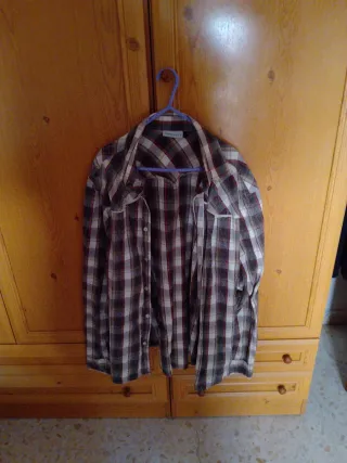 Camisa cuadros hombre