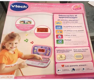 Vtech Ordi Genius Kid Computer Bambina Francese