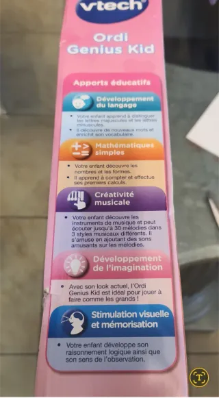 Vtech Ordi Genius Kid Computer Bambina Francese