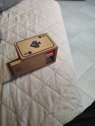 Carte Napoletane e 6 Dadi in Scatola di Legno