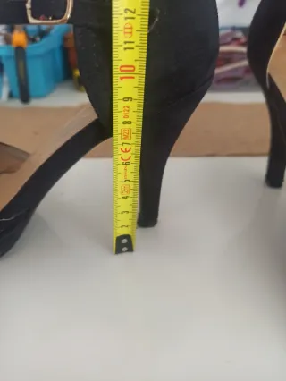 Zapatos de tacón negros talla 38