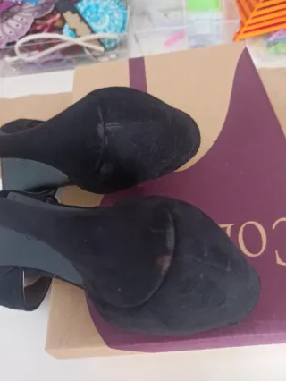 Zapatos de tacón negros talla 38