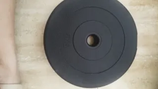 Set de pesas con discos y barra (27.5 kg)