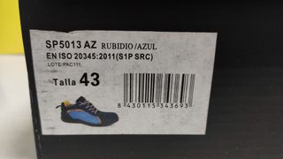 Zapato de Seguridad Paredes Azul/Amarillo