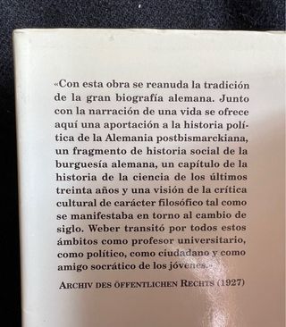Max Weber una biografía