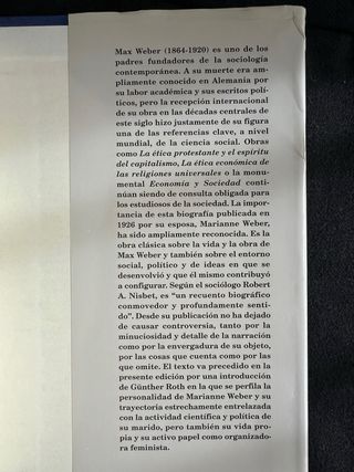 Max Weber una biografía