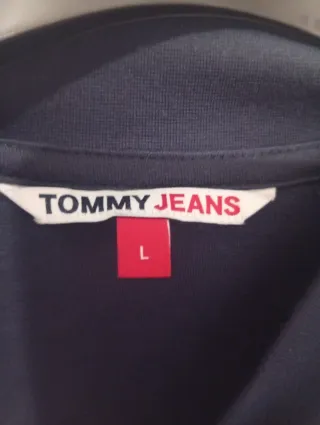 Vestido Tommy Jeans Azul Manga Larga