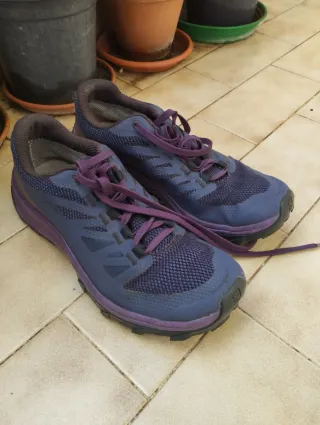 Scarpe trekking Salomon Gore-Tex blu/viola