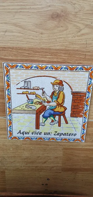 Azulejo decorativo Zapatero
