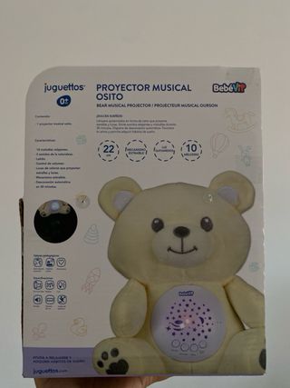 Peluche Osito Proyector Musical BebéVit