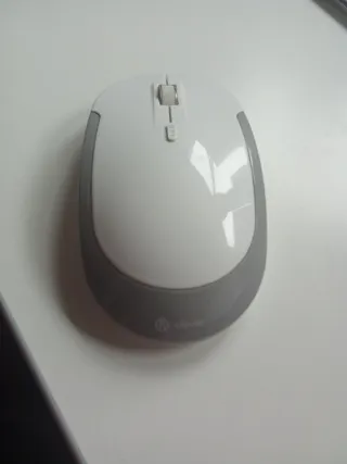 Ratón PC iClever Gris y Blanco