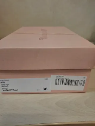 Sandalias estilo mule Mis Alas Rojas  36