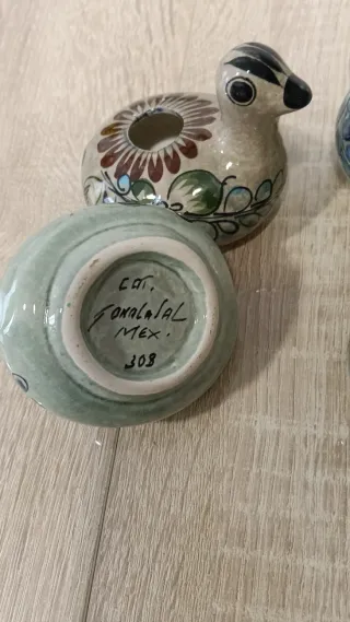 4 Velas Candelabro Cerámica Patos. 3€ unidad