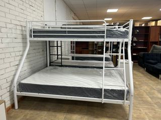 Litera Matrimonial Metálica + 2 Colchones Visco