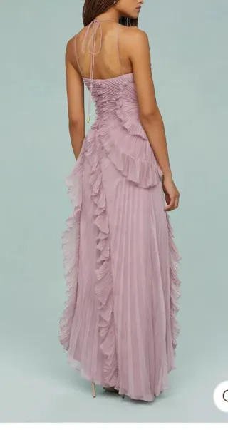 Vestido fiesta graduación rosa talla M