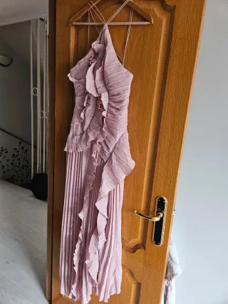 Vestido fiesta graduación rosa talla M