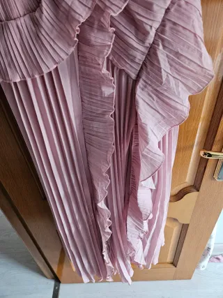 Vestido fiesta graduación rosa talla M