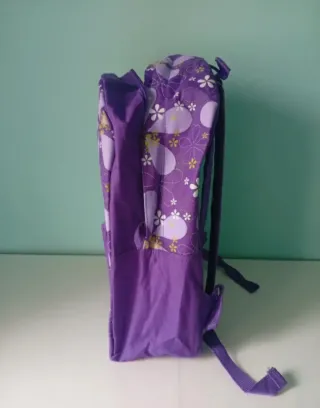 Mochila Morada Flores. A estrenar