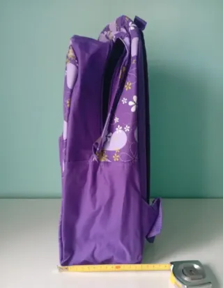 Mochila Morada Flores. A estrenar