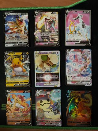 Cartas Pokémon V y VMAX - Astros Brillantes