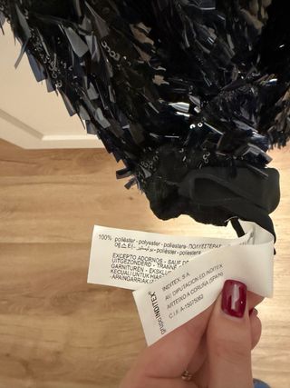 Top fiesta lentejuelas Zara Talla M