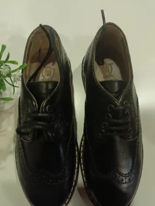 Zapatos colegial niño negros talla 32