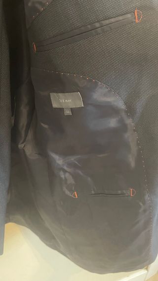 Traje de chaqueta azul hombre talla 56