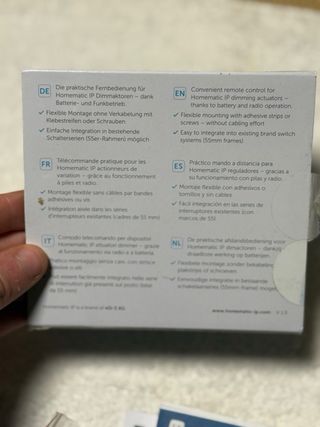 Homematic Drehtaster Interruptor Rotatorio