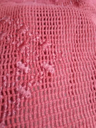 Conjunto Zara naranja y rojo