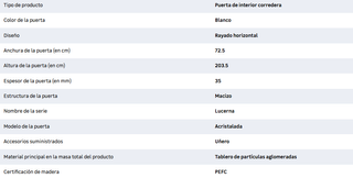 Puerta corredera LUCERNA LEROY MERLIN cristal