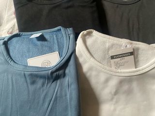 Camisetas térmicas L y XL (Negro, Azul, Blanco)