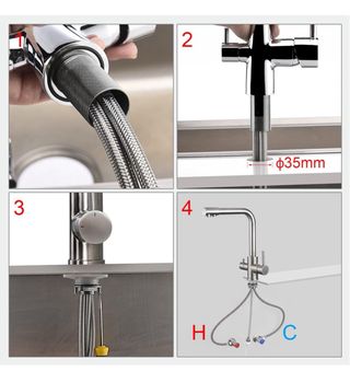 Rubinetto Cucina 3 Vie Osmosi